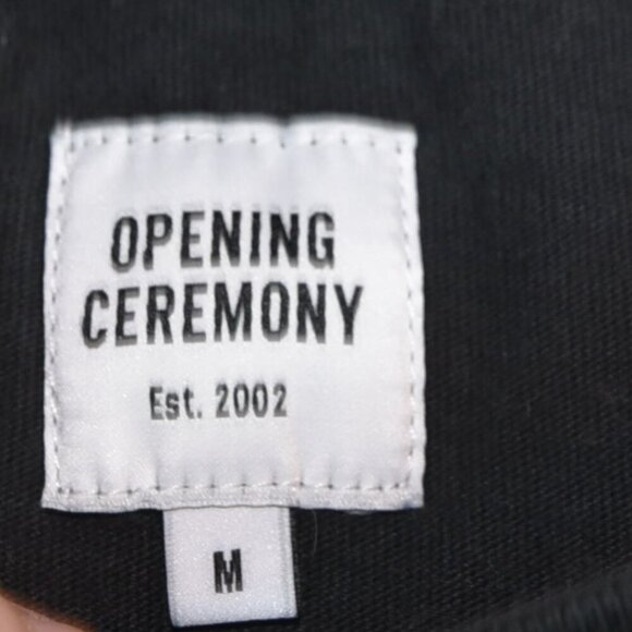 Men's Opening Ceremony Black on Black T Shirt Size Medium Streetwear Capsule - Picture 7 of 7